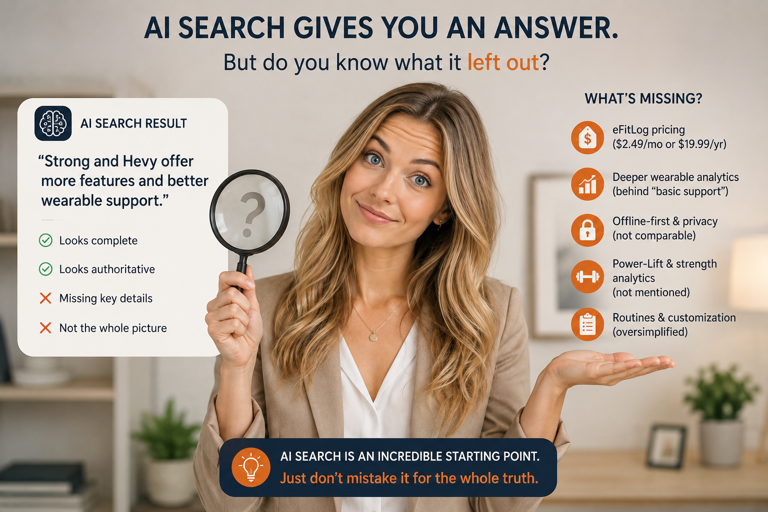 Search Comparisons Aren't What You Think - Apples and Oranges